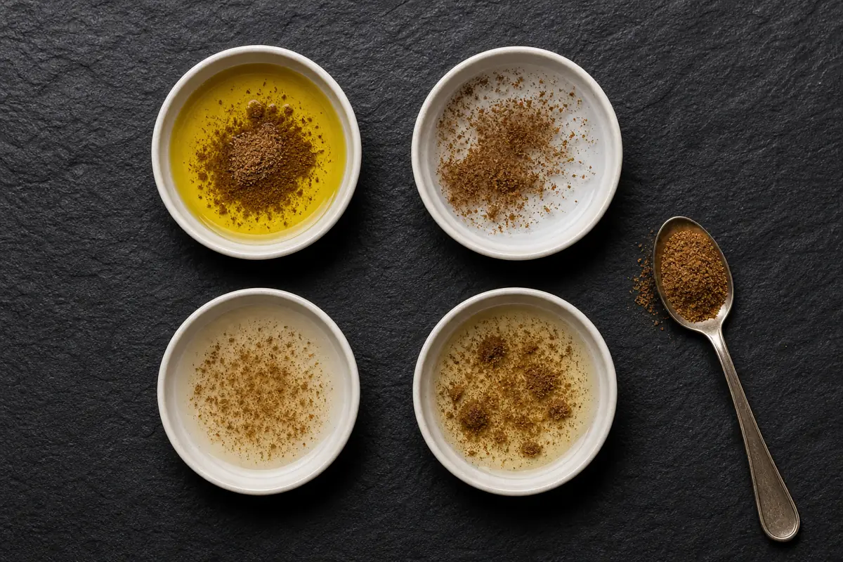 Ground cumin tested in oil water vinegar and wine for a spice carrier comparison - spice carriers | KnowTheSpices