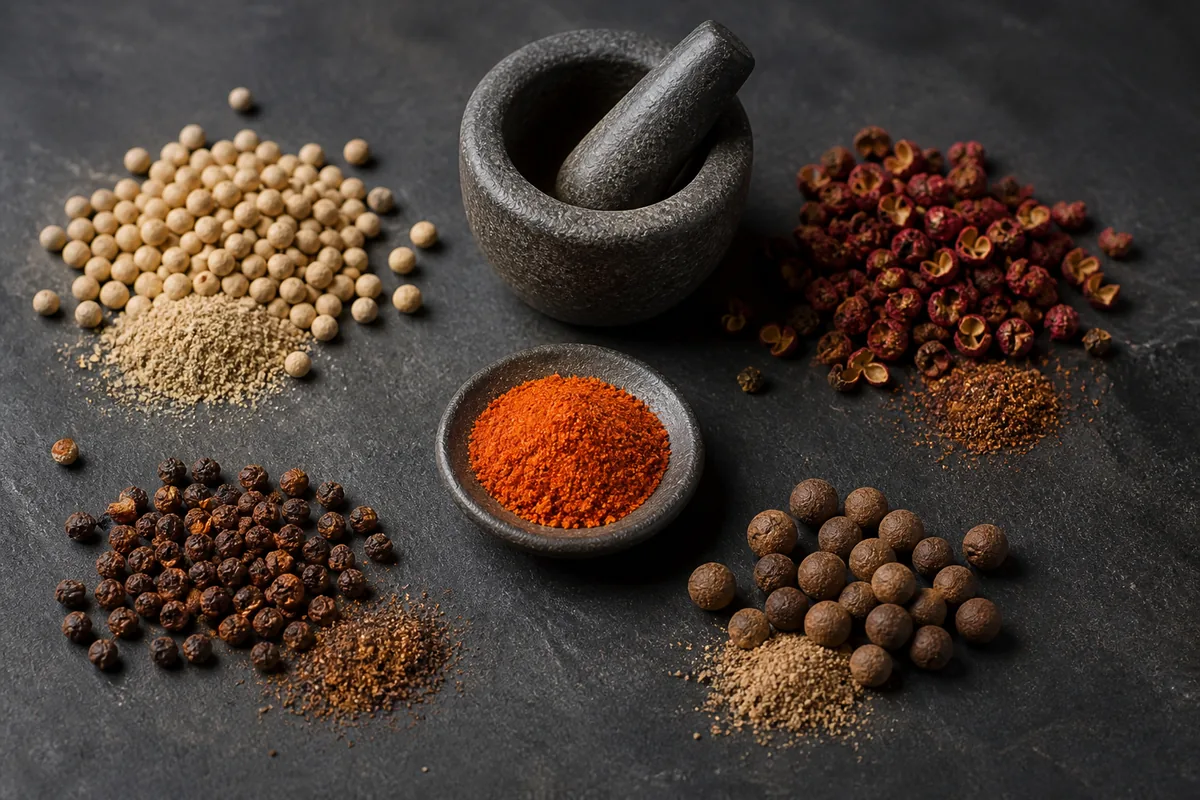 Black Pepper Substitutes by Pungency and Cooking Job