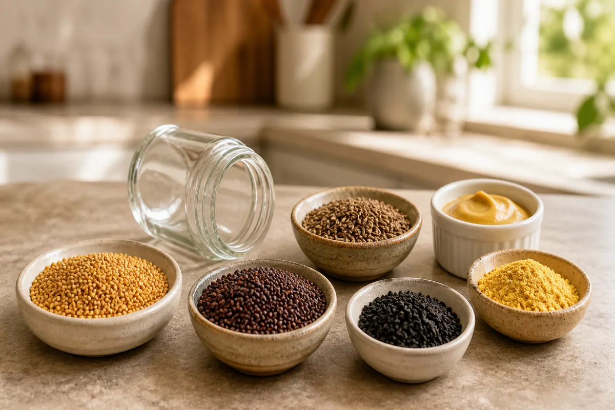 Mustard Seed Substitutes Chosen by the Recipe's Job