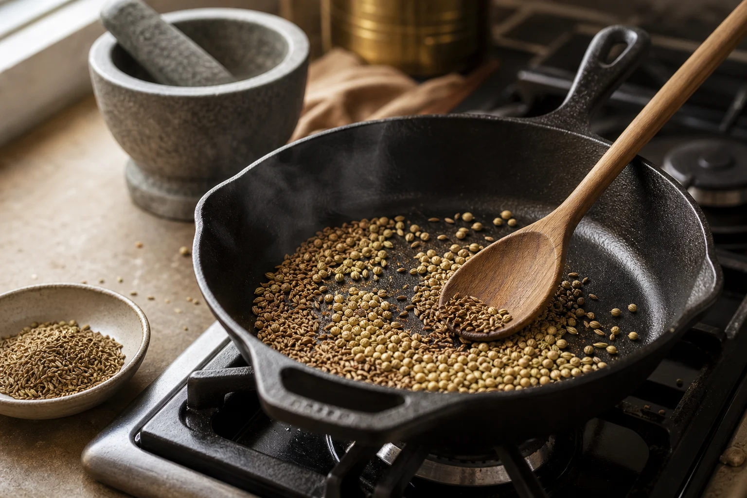 Toasting Spices: Pull Them the Moment They Turn Fragrant