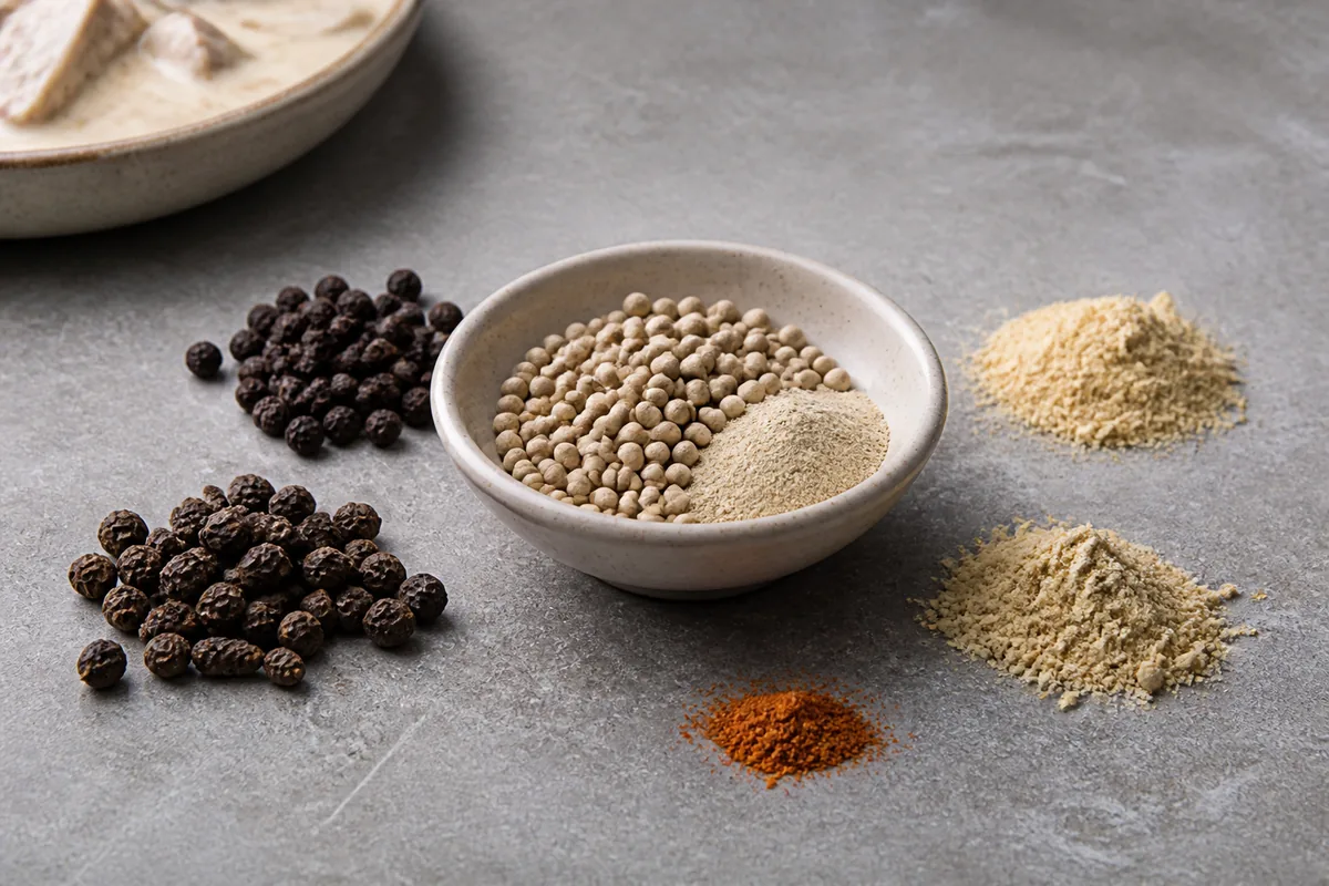Which White Pepper Substitute Preserves Color and Heat?