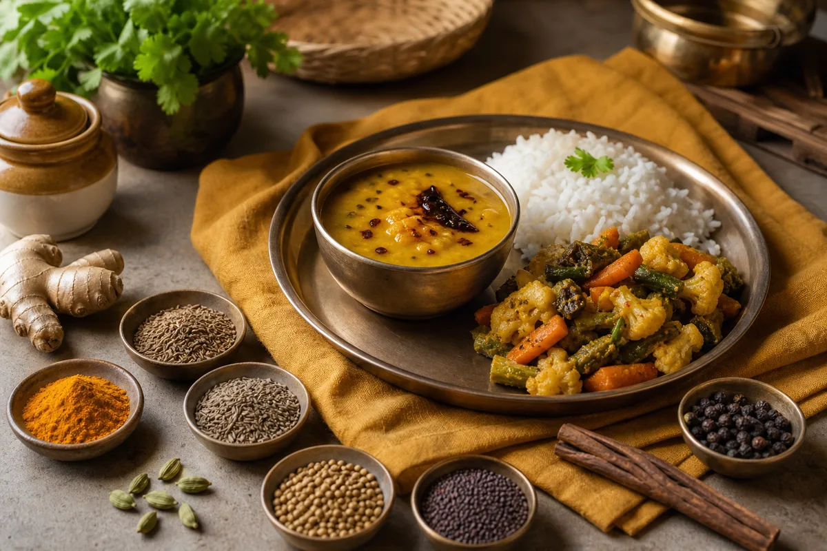 How Do Ayurvedic Spices Shape an Everyday Meal?