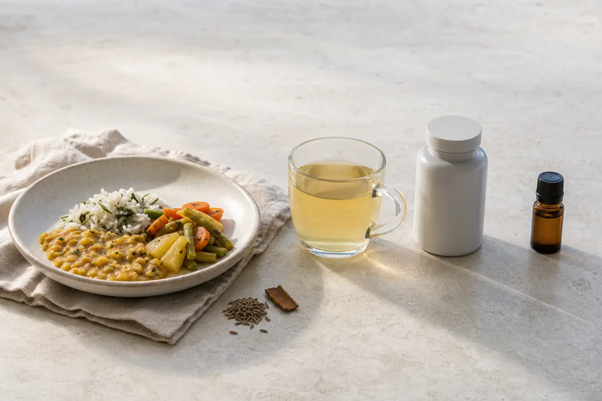 Small food seasonings strong spice tea capsules and essential oil shown as increasing exposures - pregnancy spice forms | KnowTheSpices
