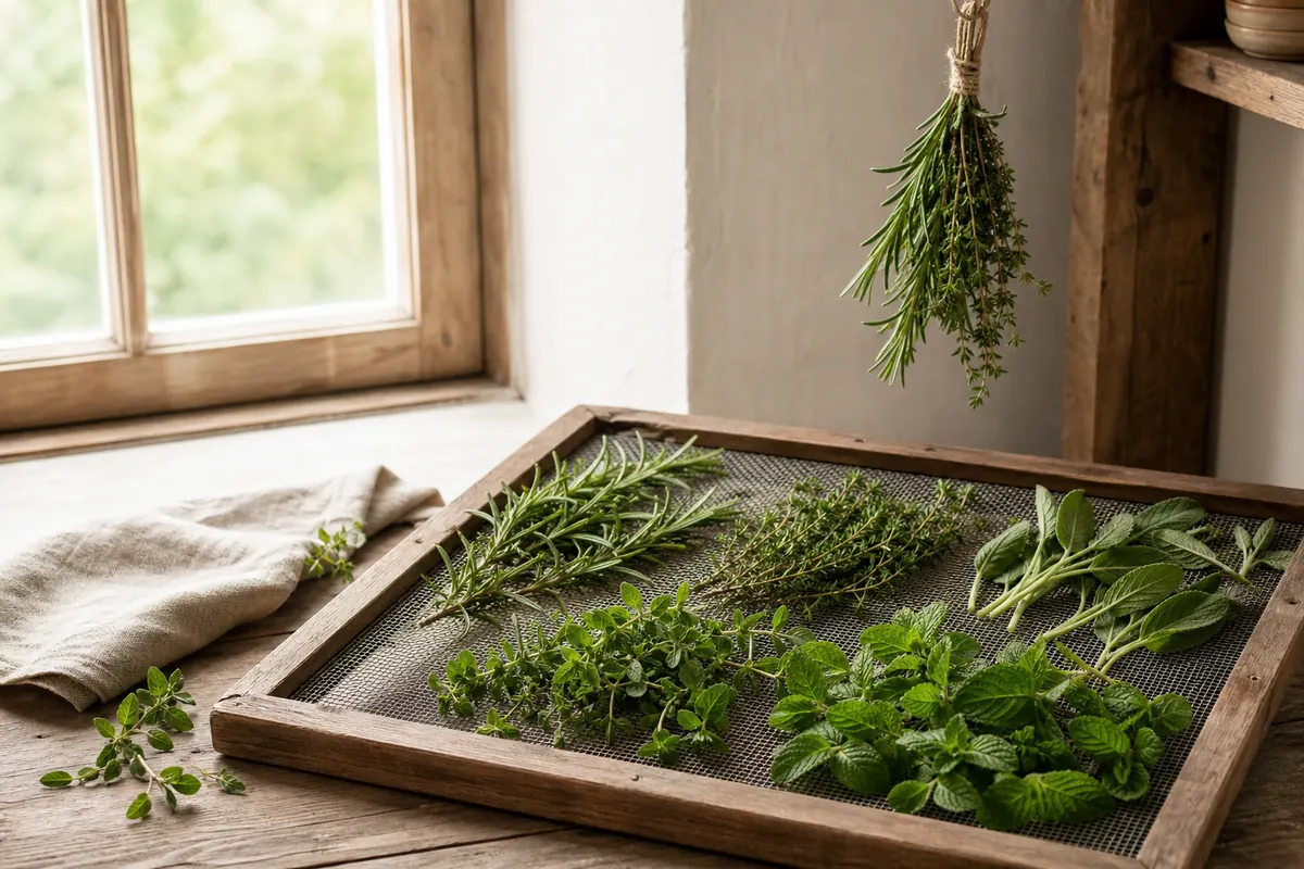 How to Dry Herbs Without Trapping Moisture in the Jar