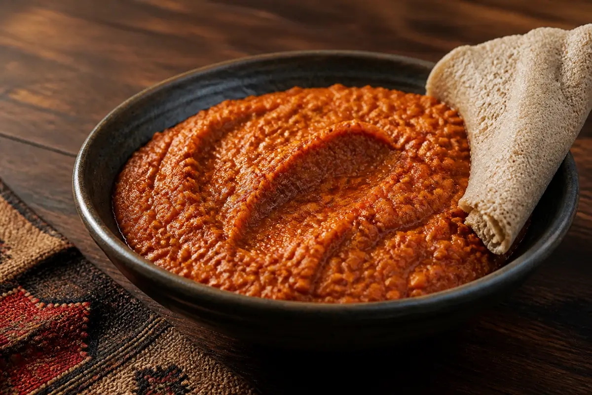 Misir Wat Recipe with Berbere and Thick Red Lentils